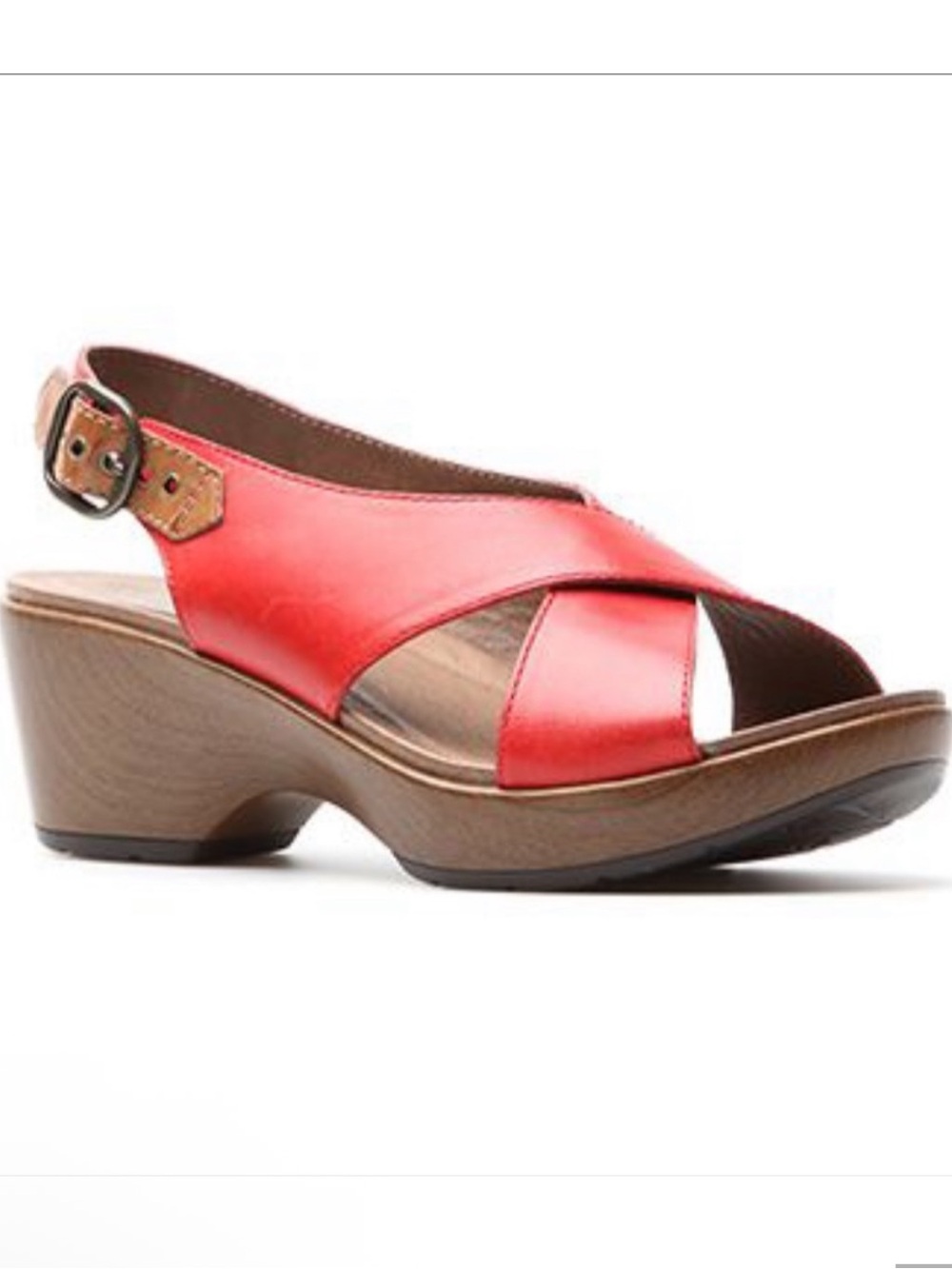 Dansko Jacinda Open Toe Slingback Sandals  Upper Leather Sz EU 40 US 9.5-10